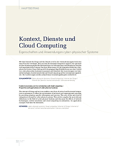 Kontext, Dienste und Cloud Computing