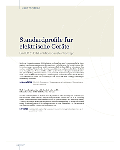 Standardprofile für elektrische Geräte