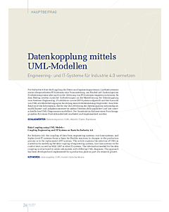Datenkopplung mittels UML-Modellen