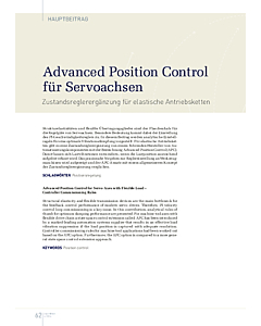 Advanced Position Control für Servoachsen