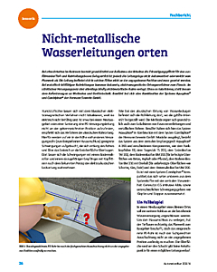 Nicht-metallische Wasserleitungen orten