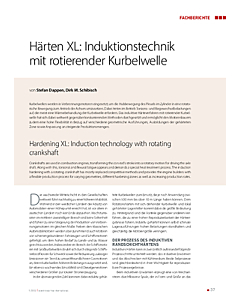 Härten XL: Induktionstechnik mit rotierender Kurbelwelle