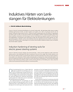 Induktives Härten von Lenkstangen für Elektrolenkungen