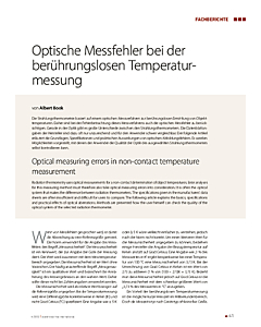 Optische Messfehler bei der berührungslosen Temperaturmessung