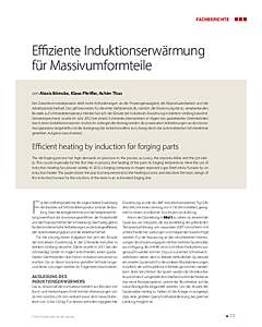 Effiziente Induktionserwärmung für Massivumformteile