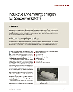 Induktive Erwärmungsanlagen für Sonderwerkstoffe