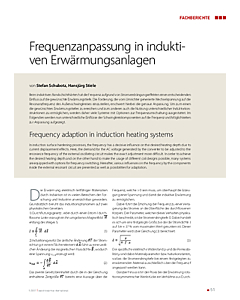 Frequenzanpassung in induktiven Erwärmungsanlagen