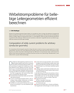 Wirbelstromprobleme für beliebige Leitergeometrien effizient berechnen