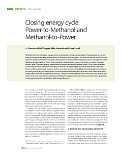 Closing energy cycle: Power-to-Methanol and Methanol-to-Power