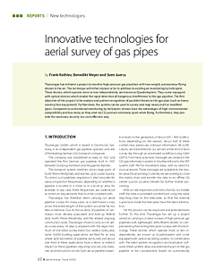 Innovative technologies for aerial survey of gas pipes