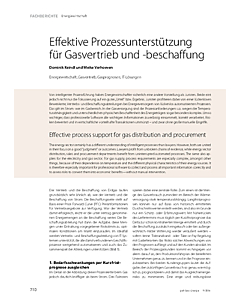 Effektive Prozessunterstützung für Gasvertrieb und -beschaffung
