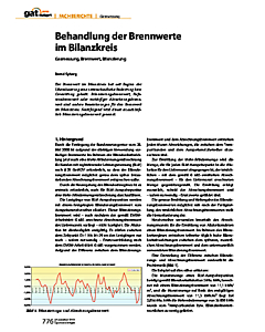 Behandlung der Brennwerte im Bilanzkreis