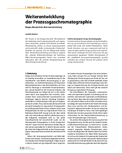 Weiterentwicklung der Prozessgaschromatographie