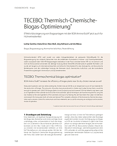 TECEBO: Thermisch-Chemische-Biogas-Optimierung®