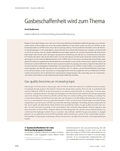 Gasbeschaffenheit wird zum Thema