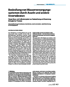 Besiedlung von Wasserversorgungssystemen durch Asseln und andere Invertebrate