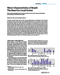 Water Characteristics of Brazil: The Need for Local Action