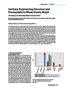 Sanitary Engineering Structure and Prerequisite in Minas Gerais, Brazil