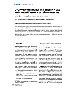 Overview of Material and Energy Flows in German Wastewater Infrastructures