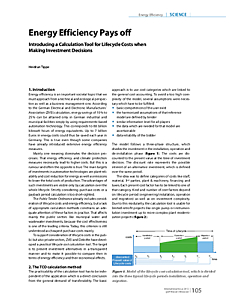 Energy Efficiency Pays off