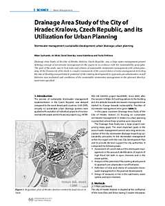 Drainage Area Study of the City of Hradec Kralove, Czech Republic, and its Utilization for Urban Planning