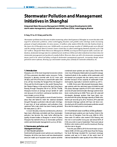 Stormwater Pollution and Management Initiatives in Shanghai