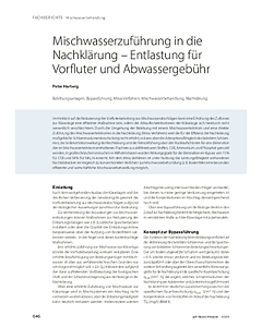 Mischwasserzuführung in die Nachklärung – Entlastung für Vorfluter und Abwassergebühr