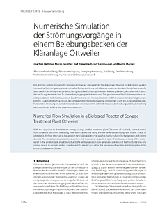 Numerische Simulation der Strömungsvorgänge in einem Belebungsbecken der Kläranlage Ottweiler