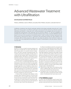 Advanced Wastewater Treatment with Ultrafiltration