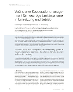 Verändertes Kooperationsmanagement für neuartige Sanitärsysteme in Umsetzung und Betrieb
