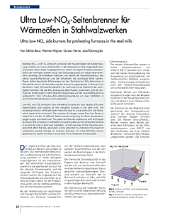 Ultra Low-NOX-Seitenbrenner für Wärmeöfen in Stahlwalzwerken