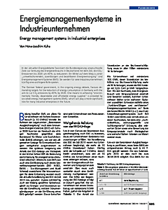 Energiemanagementsysteme in Industrieunternehmen