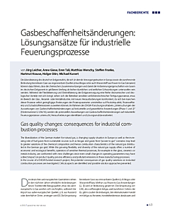 Gasbeschaffenheitsänderungen: Lösungsansätze für industrielle Feuerungsprozesse