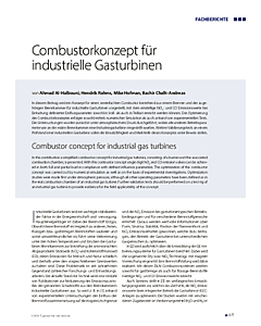 Combustorkonzept für industrielle Gasturbinen