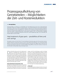 Prozessgasaufkohlung von Getriebeteilen – Möglichkeiten der Zeit- und Kostenreduktion