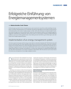 Erfolgreiche Einführung von Energiemanagementsystemen