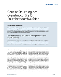 Gezielte Steuerung der Ofenatmosphäre für Rollenherddurchlauföfen