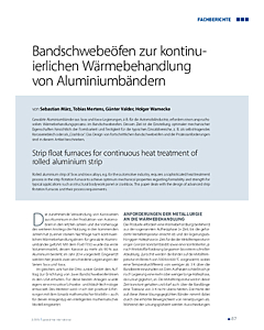 Bandschwebeöfen zur kontinuierlichen Wärmebehandlung von Aluminiumbändern