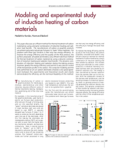 Modeling and experimental study of induction heating of carbon materials
