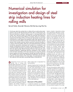 Numerical simulation for investigation and design of steel strip induction heating lines for rolling mills