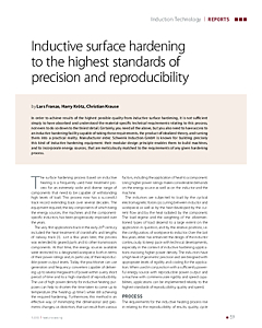 Inductive surface hardening to the highest standards of precision and reproducibility