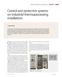 Control and protective systems on industrial thermoprocessing installations