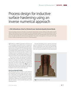 Process design for inductive surface hardening using an inverse numerical approach