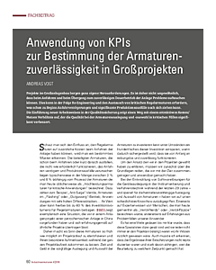 Anwendung von KPIs zur Bestimmung der Armaturenzuverlässigkeit in Großprojekten