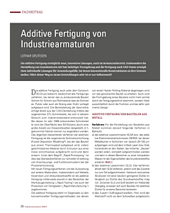 Additive Fertigung von Industriearmaturen