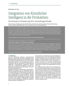 Integration von Künstlicher Intelligenz in die Produktion: