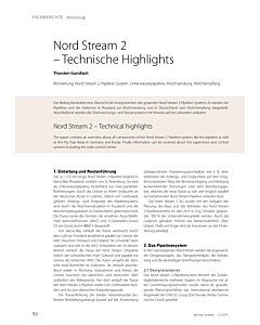 Nord Stream 2 - Technische Highlights