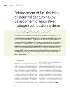 Enhancement of fuel flexibility of industrial gas turbines by development of innovative hydrogen combustion systems