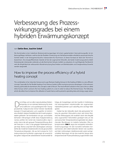 Verbesserung des Prozesswirkungsgrades bei einem hybriden Erwärmungskonzept