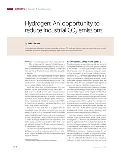 Hydrogen: An opportunity to reduce industrial CO2 emissions